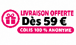 Livraison Offerte &agrave; partir de 59 Euros d'Achats - Colis Discret 100% Anonyme